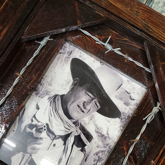 Rustic Brown Double Photo Frame - Picture 4 of 7